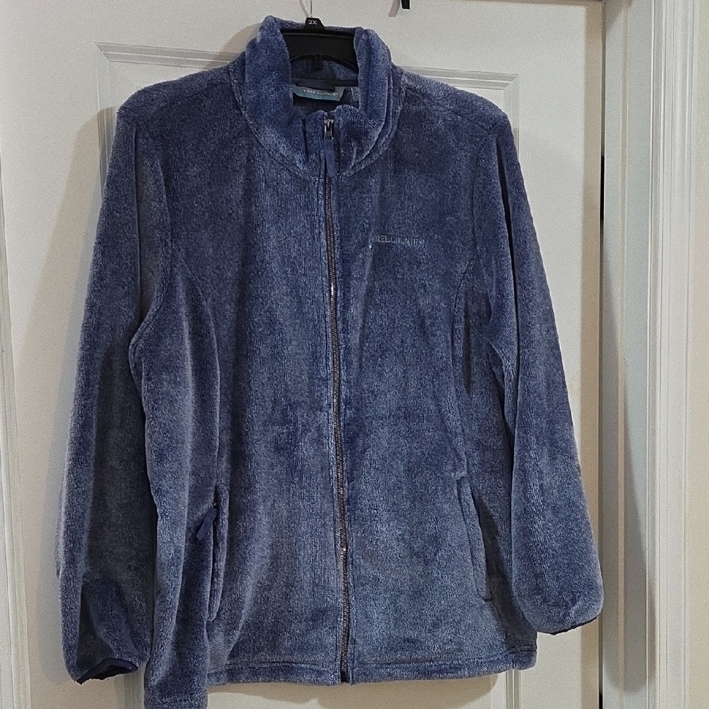 FREE COUNTRY Blue Fleece Zip-Up Jacket